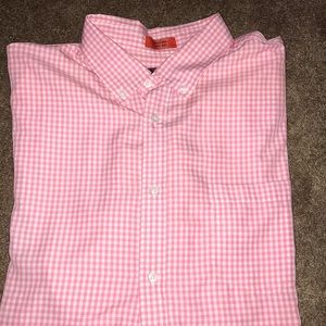 St Johns Bay pink short sleeve button down